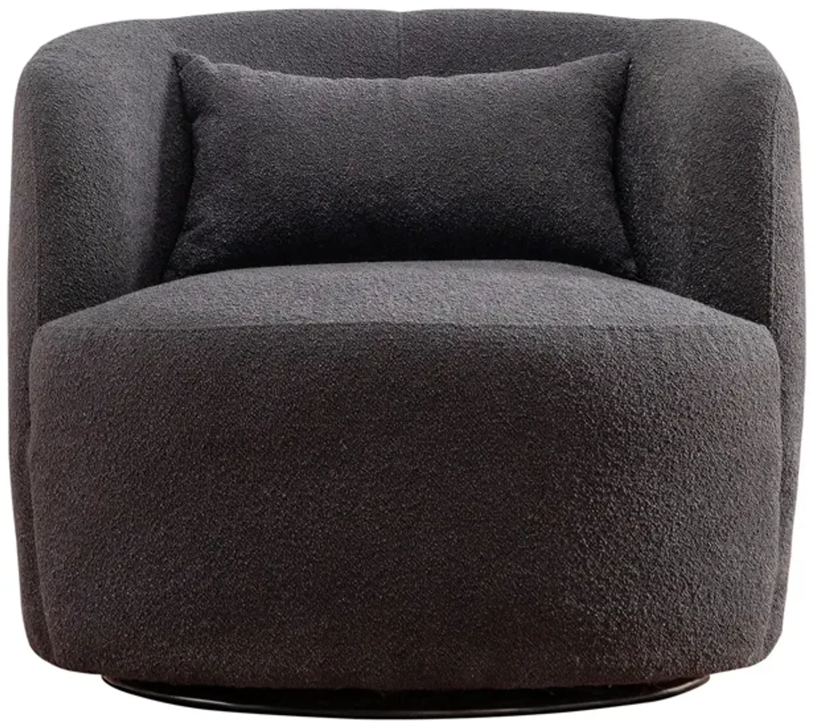 Ashlie Bouclé Swivel Barrel Chair