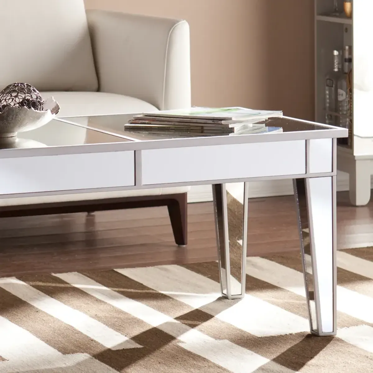 Mirage Mirrored Cocktail Table