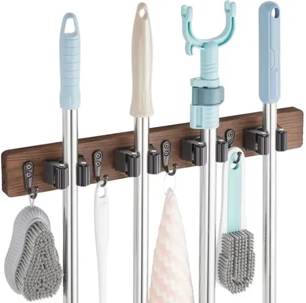OUTNILI Wall Mounted Garden Tool Rack Organizer for Closet Garage
