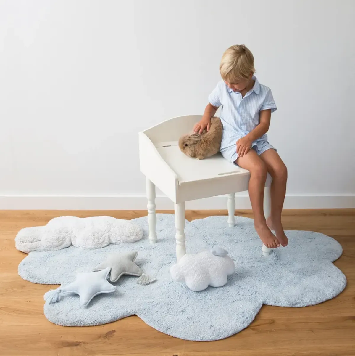 Washable rug Puffy Dream Blue