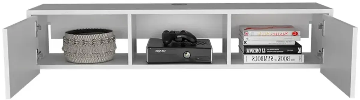 Floating Tv Stand Watson, Living Room, White