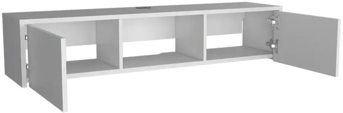 Floating Tv Stand Watson, Living Room, White