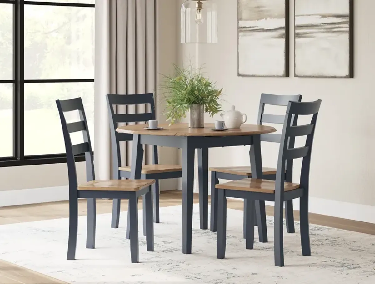 Gesthaven Blue 5 Piece Dining Set