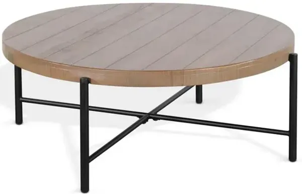 Sunny Designs Round 39 Distressed Coffee Table