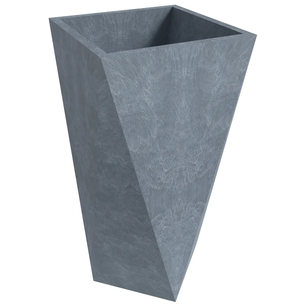 LeisureMod Aloe Series Fiberstone and MgO Clay 24" Planter in Brown