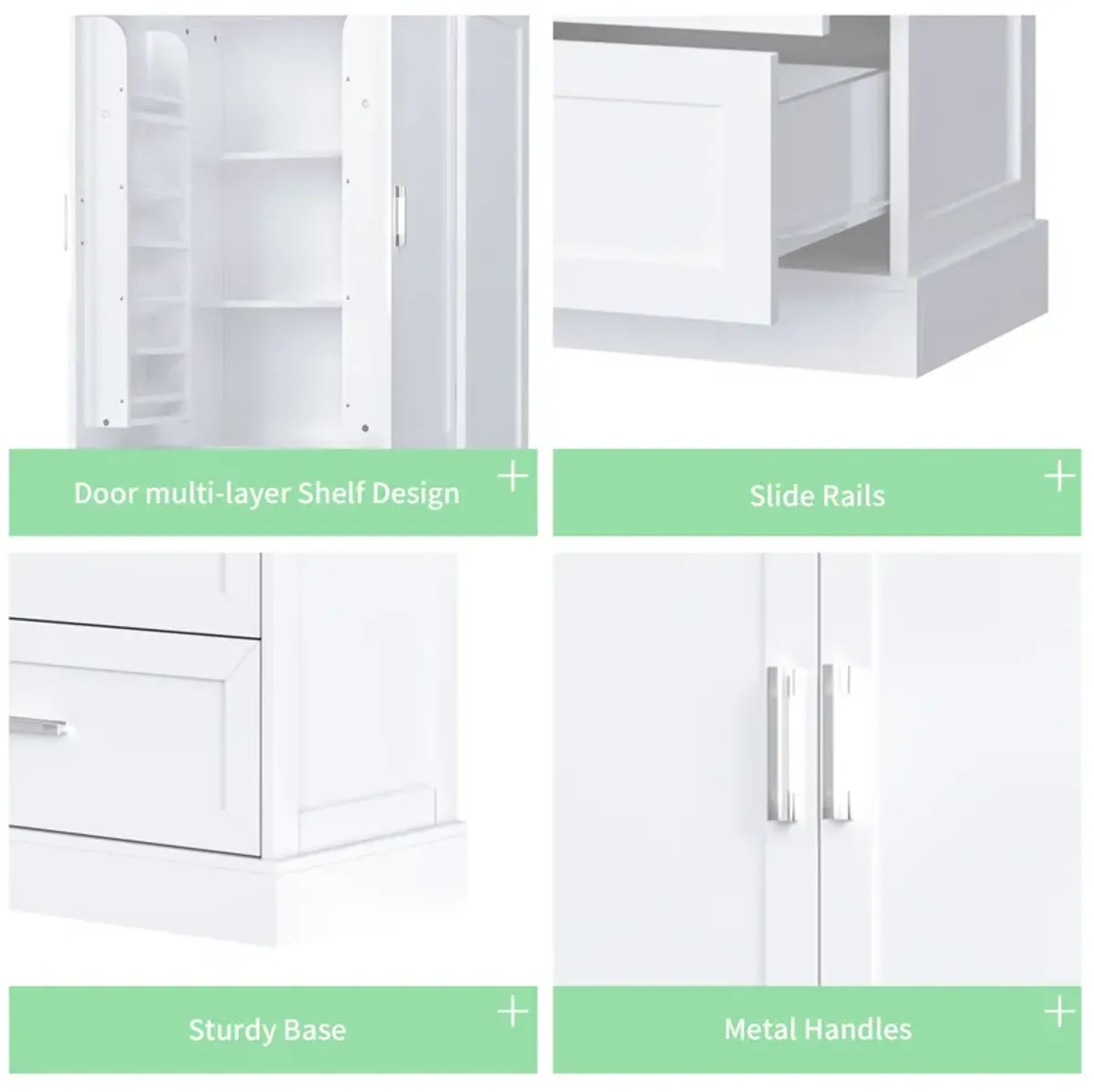 Merax Modern Tall Bathroom Storage Cabinet