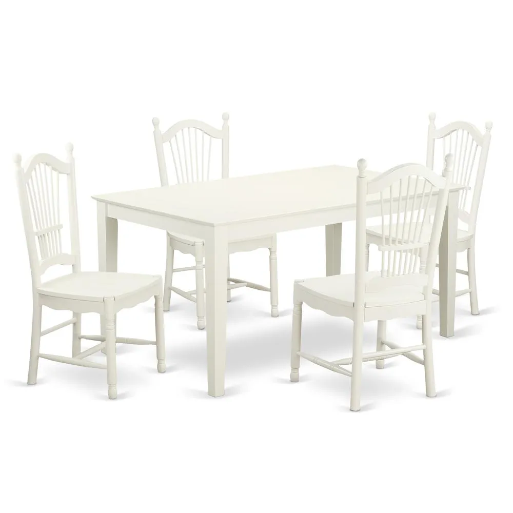 Dining Room Set Linen White