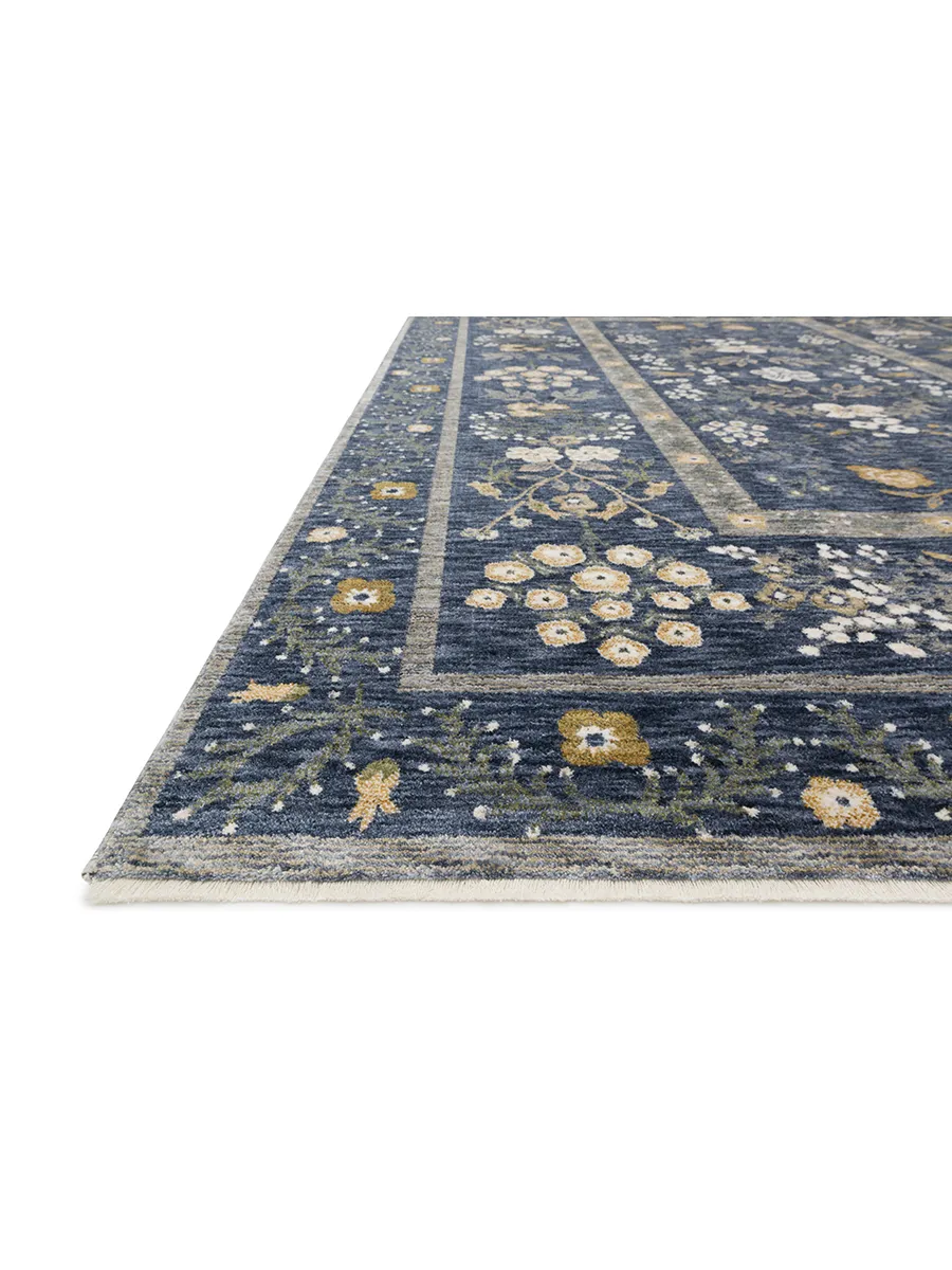 Kismet KIS01 Navy 3'7" x 5'2" Rug by Rifle Paper Co.