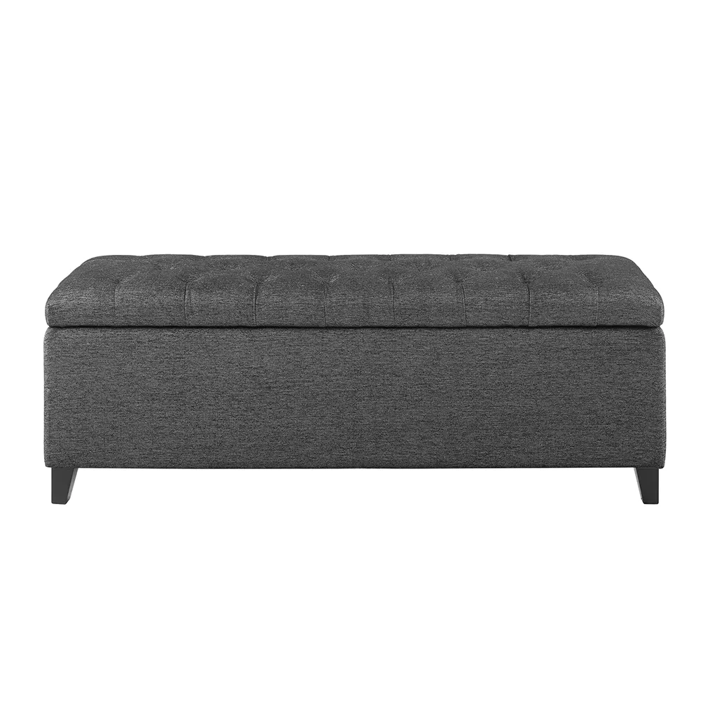 Gracie Mills Bianca Tufted Upholstered Storage Bench with Soft Close