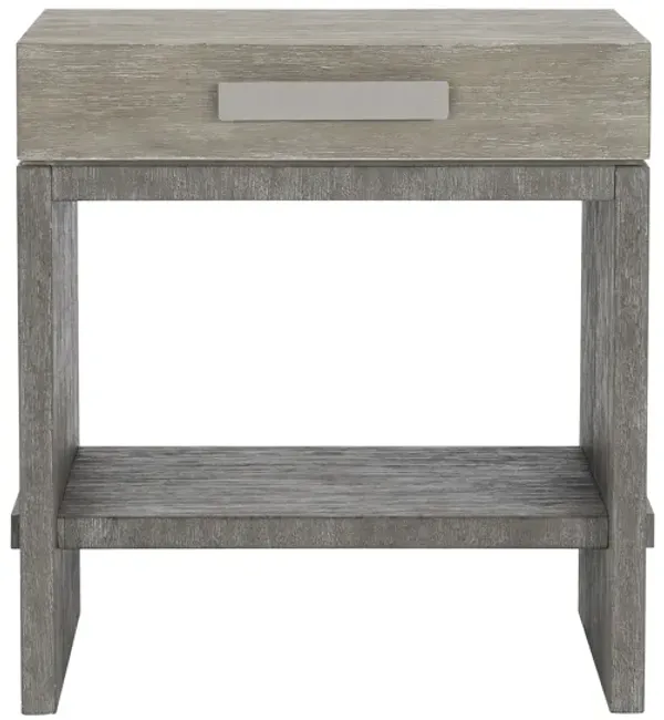 Foundations 1 Drawer Nightstand in Grey