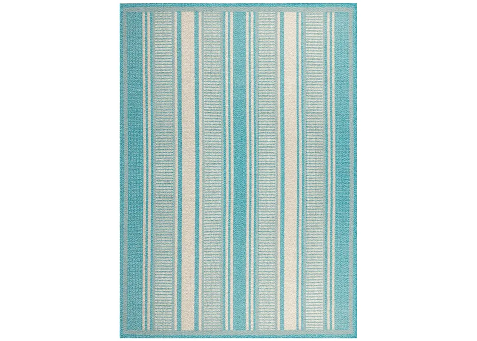 Haynes Modern Double Stripe Indoor/Outdoor Area Rug