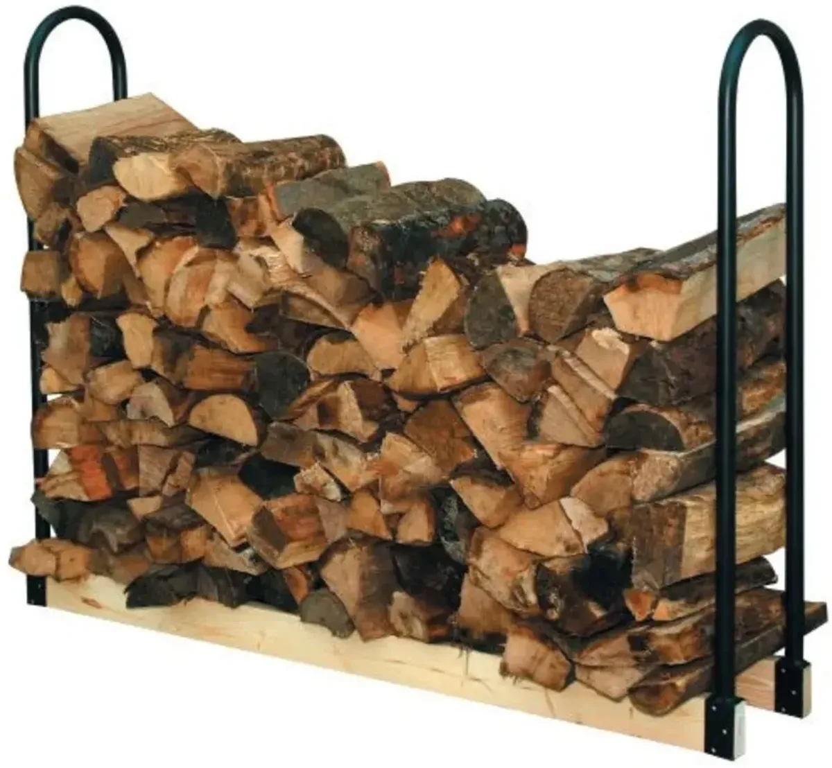 Hivvago Adjustable Length Firewood Log Rack for Indoor or Outdoor Use