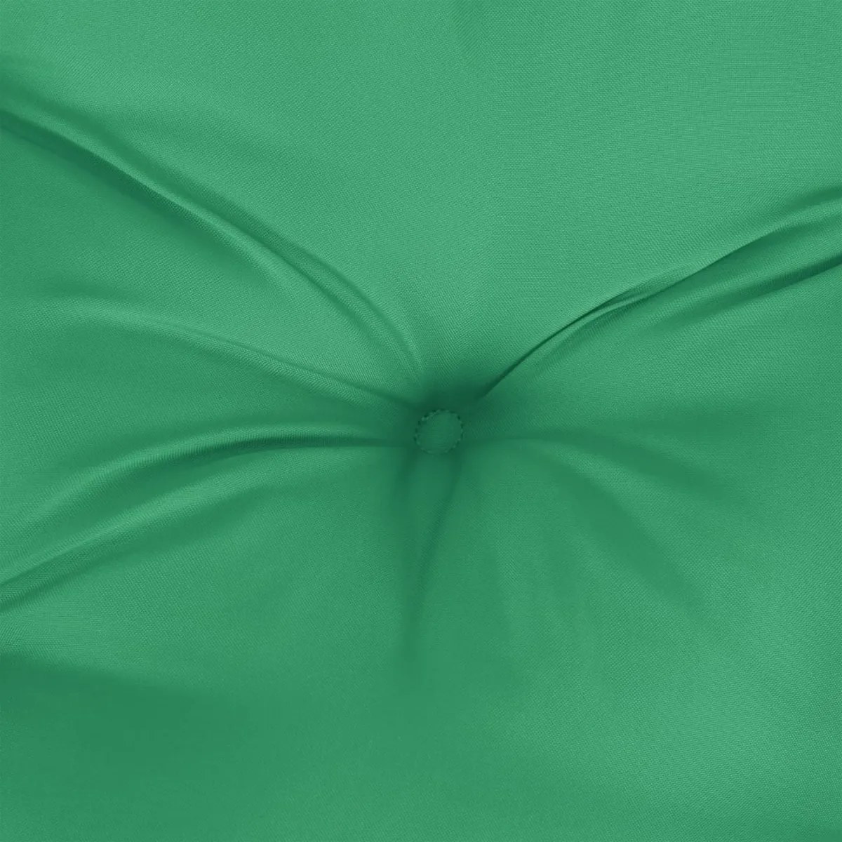 Claire Outdoor Cushion for Bench, Tufted Green Oxford Fabric, 79 Inch - Benzara