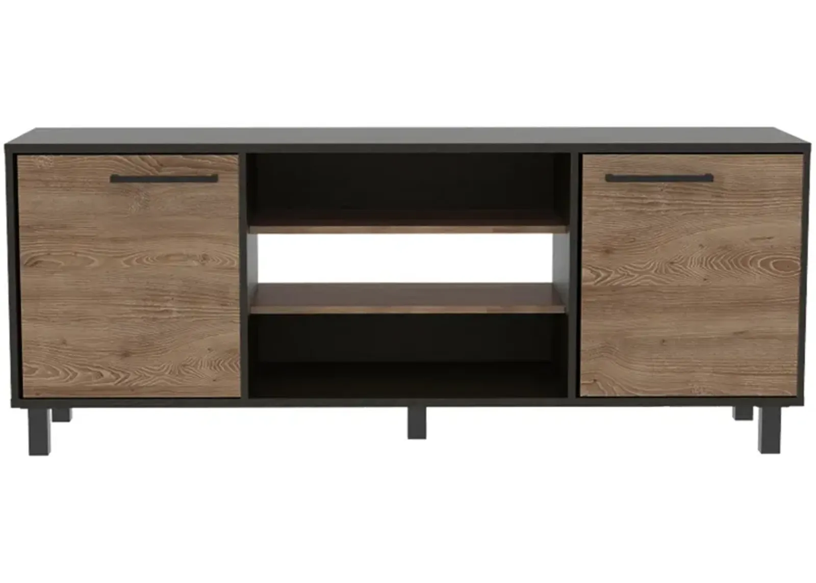 Cannon 3-Shelf 2-Door TV Stand Carbon Espresso