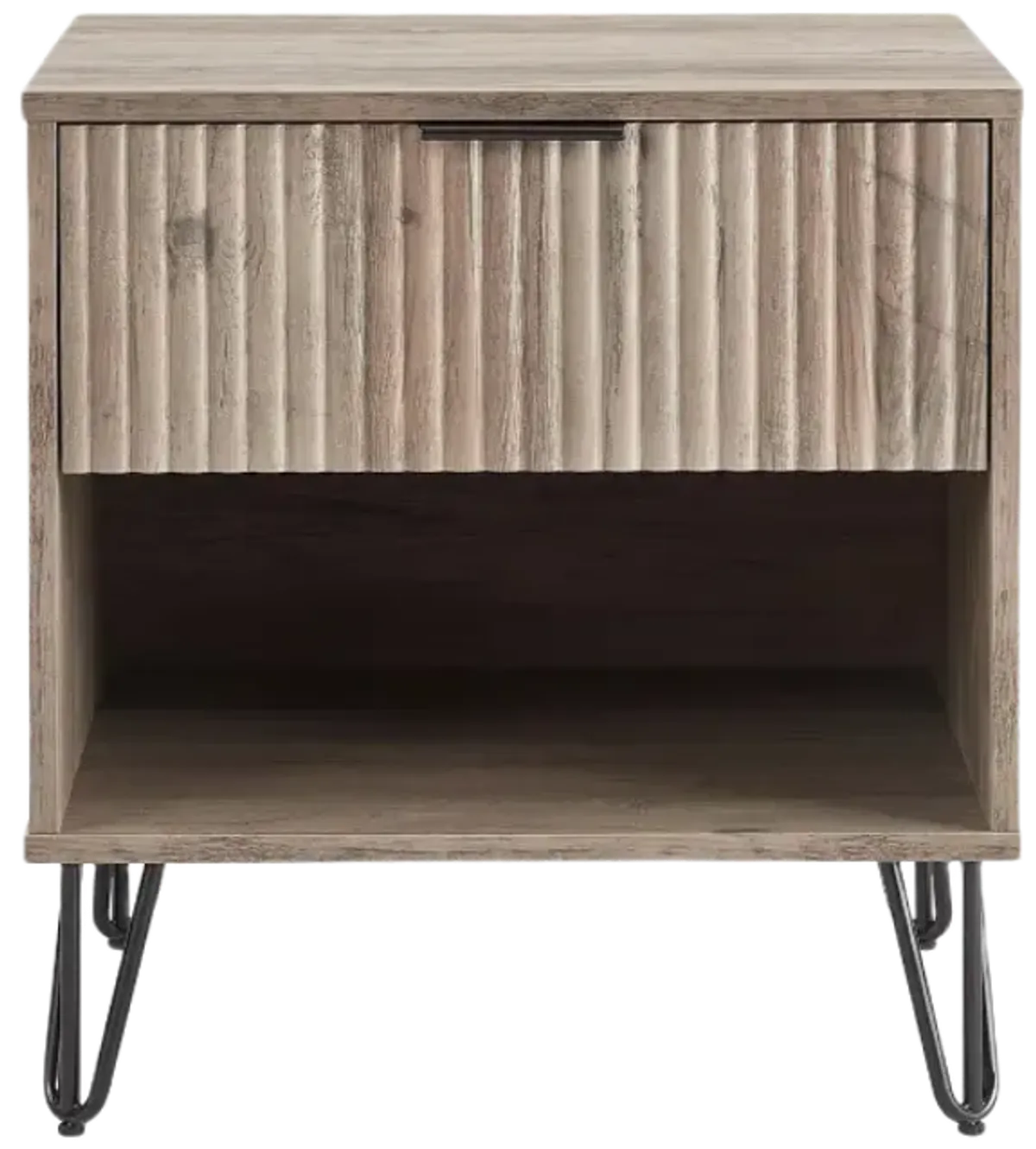Dumbo 1-Drawer Nightstands in Gray (Set of 2)