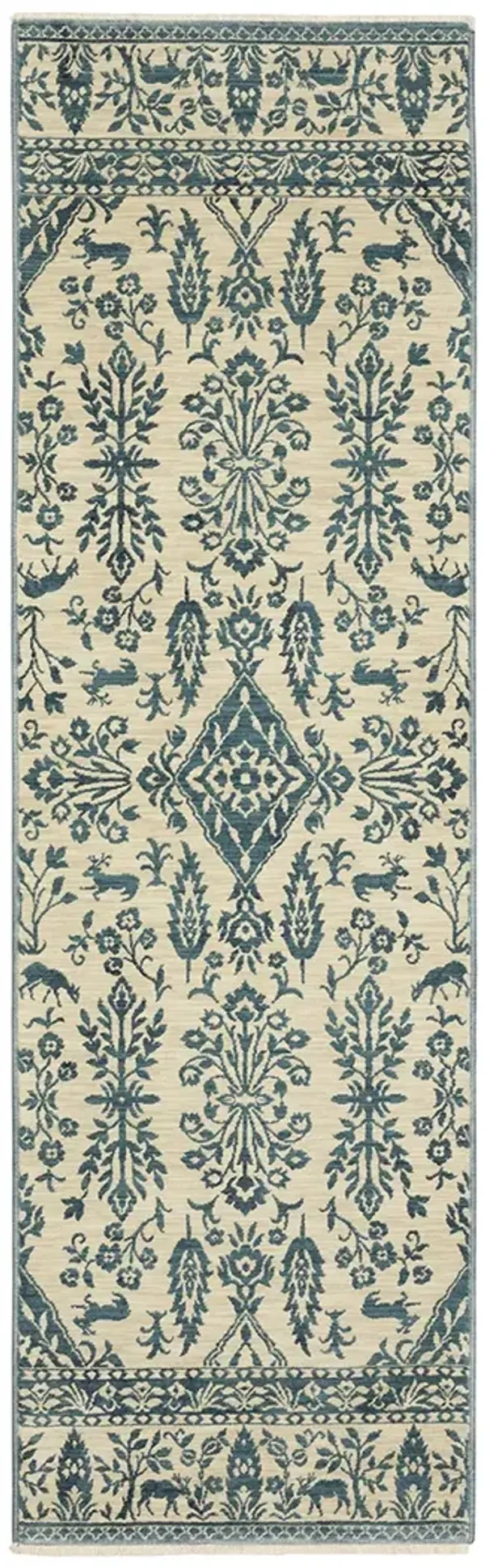 Francesca 2'3" x 7'6" Blue Rug