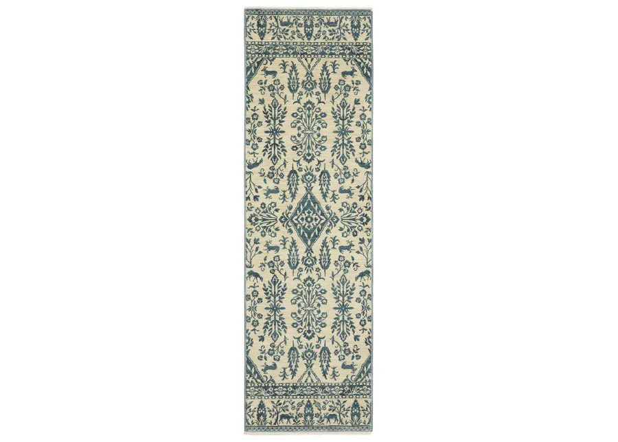 Francesca 2'3" x 7'6" Blue Rug