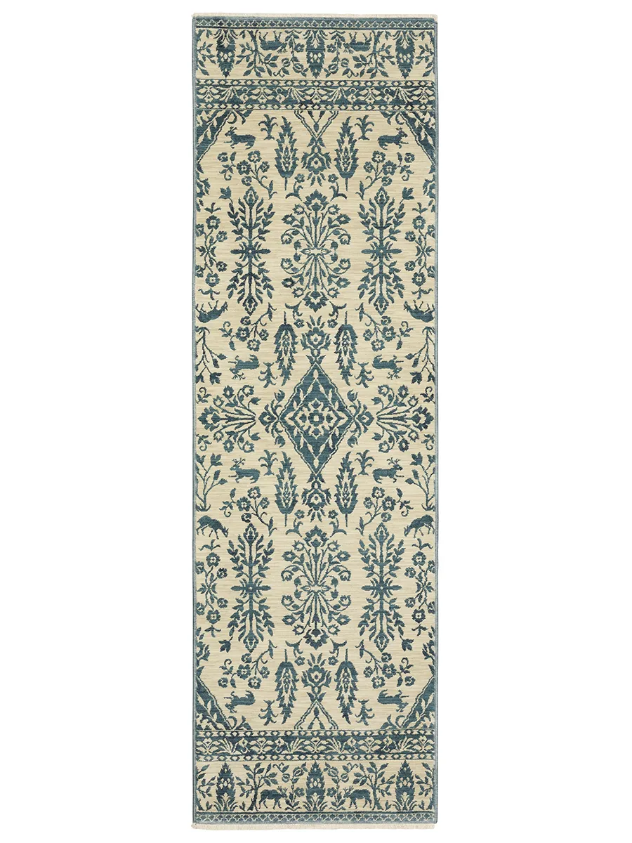 Francesca 2'3" x 7'6" Blue Rug