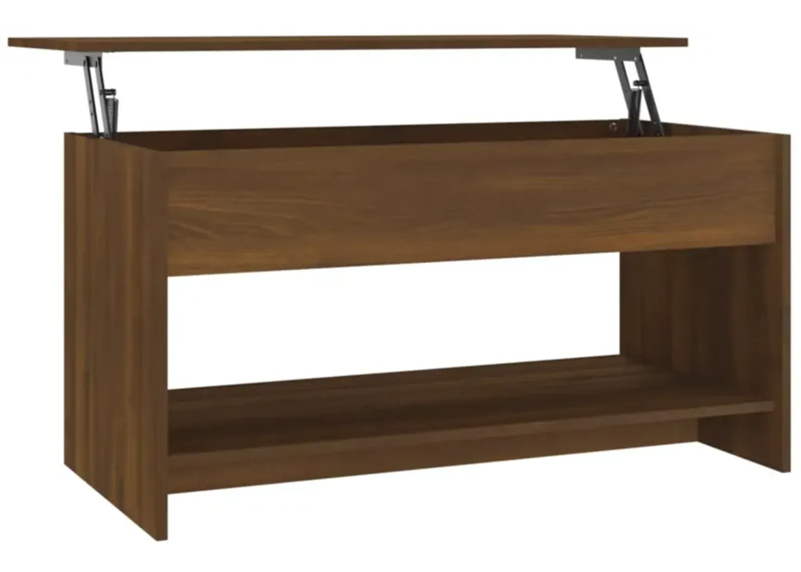 vidaXL Coffee Table Brown Oak 40.2"x19.7"x20.7" Engineered Wood