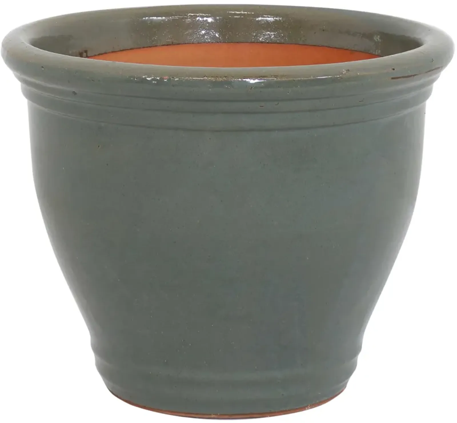 Sunnydaze Studio High-Fired Glazed Ceramic Planter