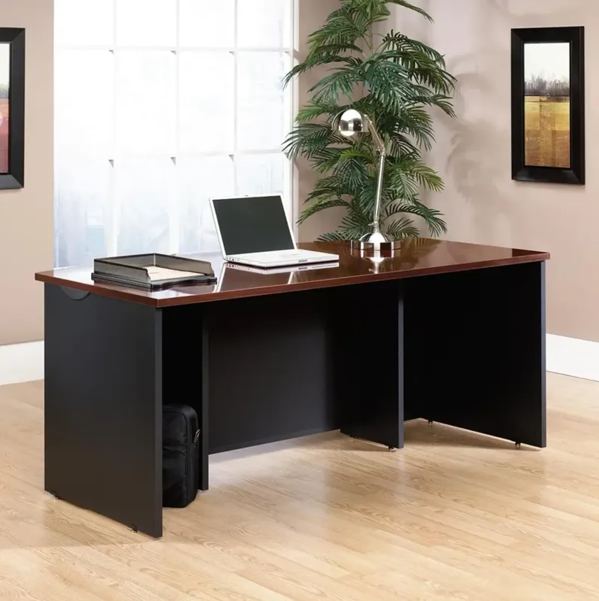 Sauder Via Executive Desk  Classic Cherry