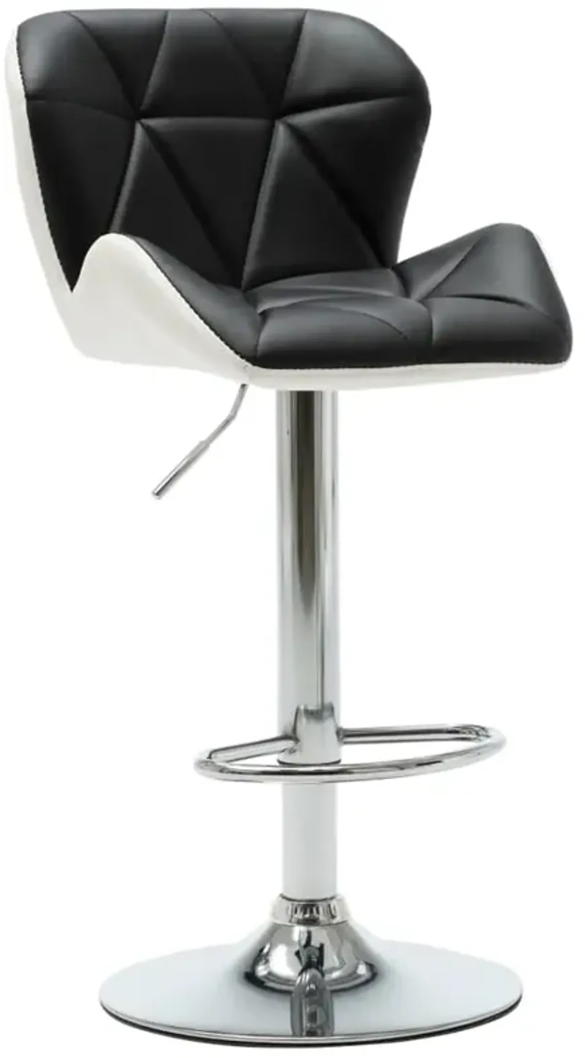 vidaXL Bar Stool Black Faux Leather