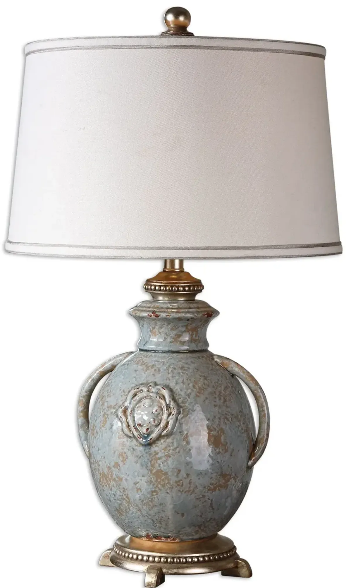 Uttermost Cancello Blue Glaze Lamp