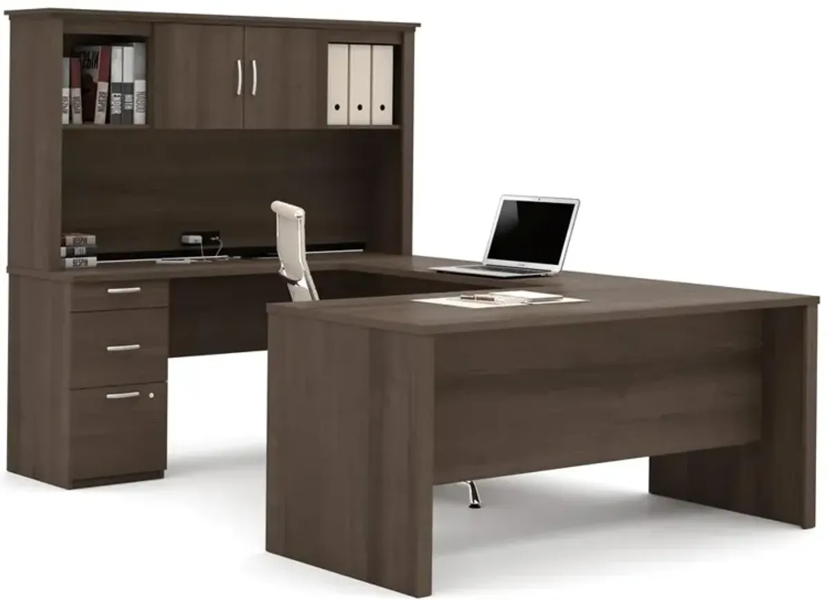 Bestar U-Shaped Desk in Antigua