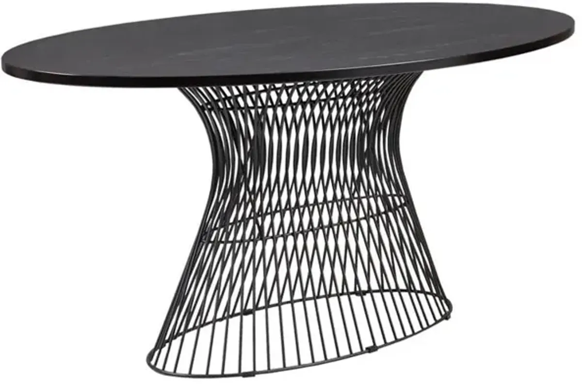 Belen Kox Black Oval Dining Table, Belen Kox