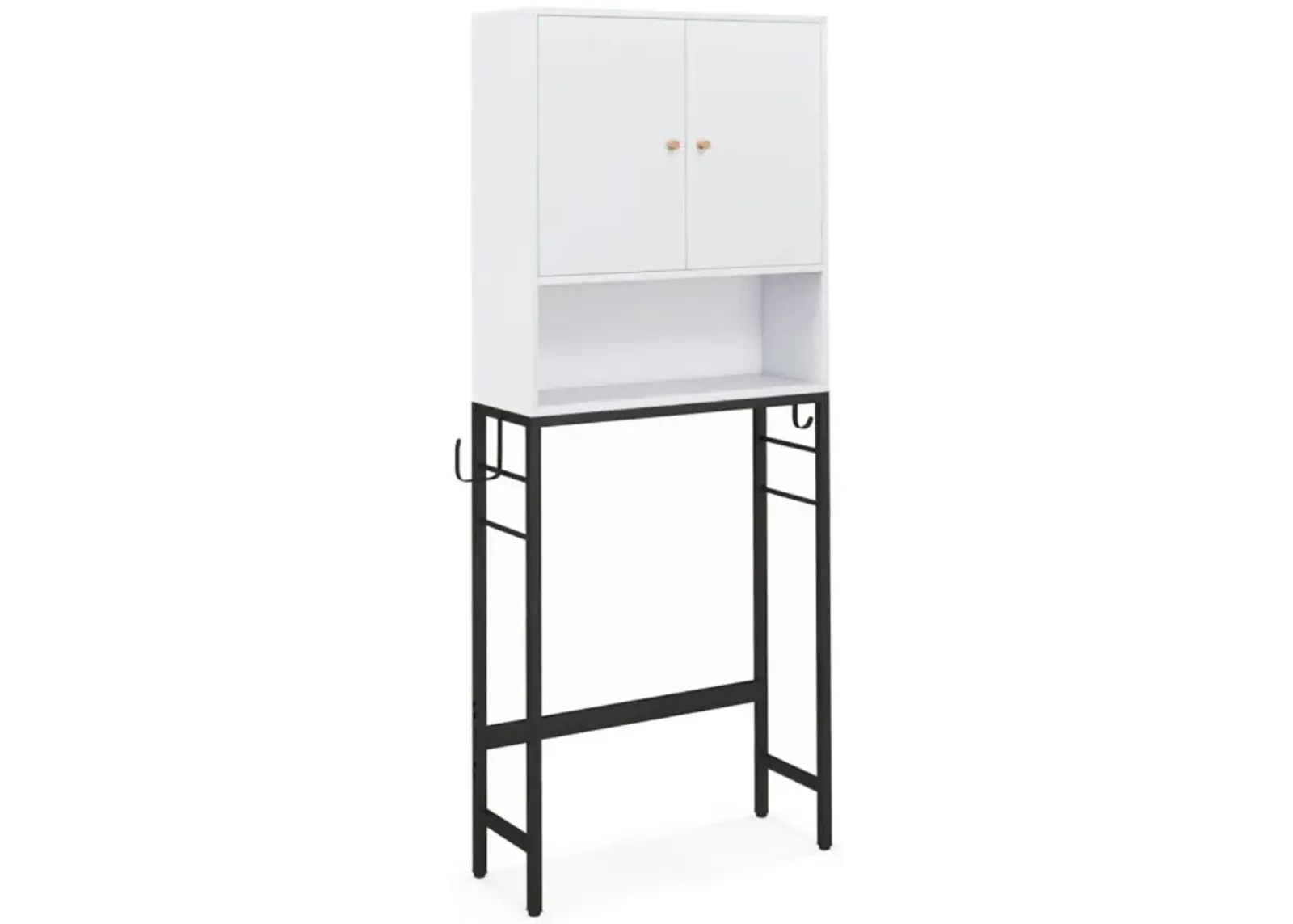 Hivvago Over The Toilet Storage Cabinet with 2 Doors and Adjustable Shelf