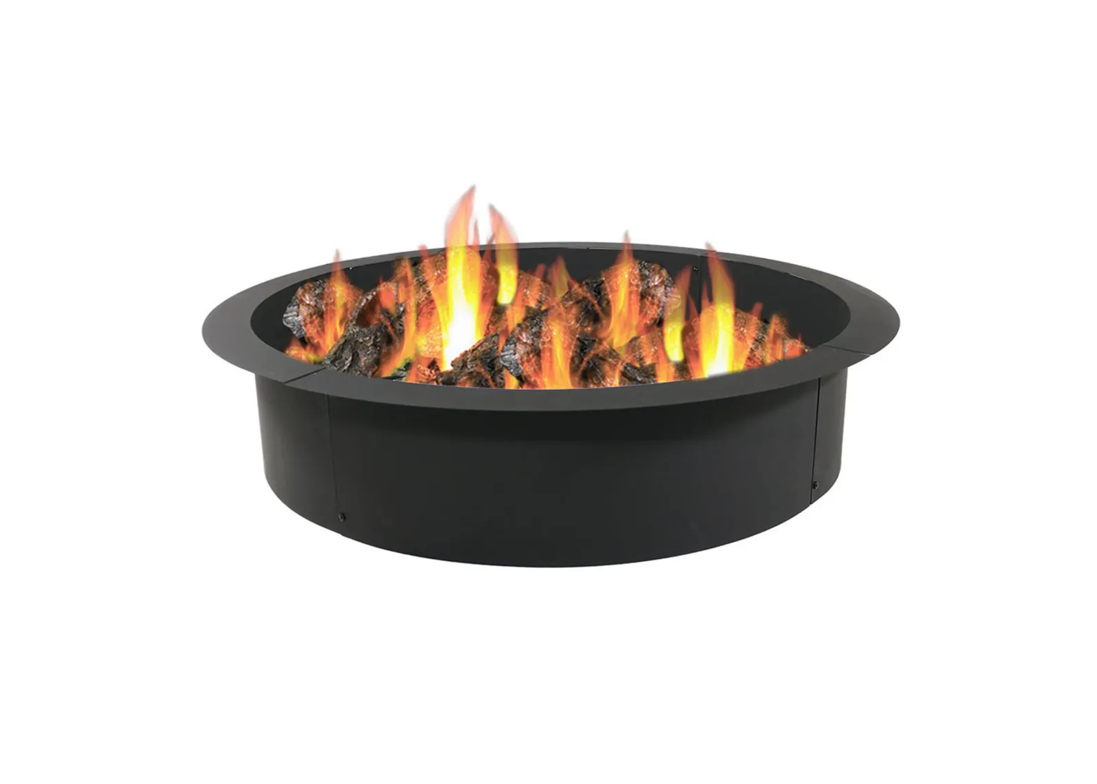 Sunnydaze Heavy-Duty Steel Above/In-Ground Fire Pit Ring Insert