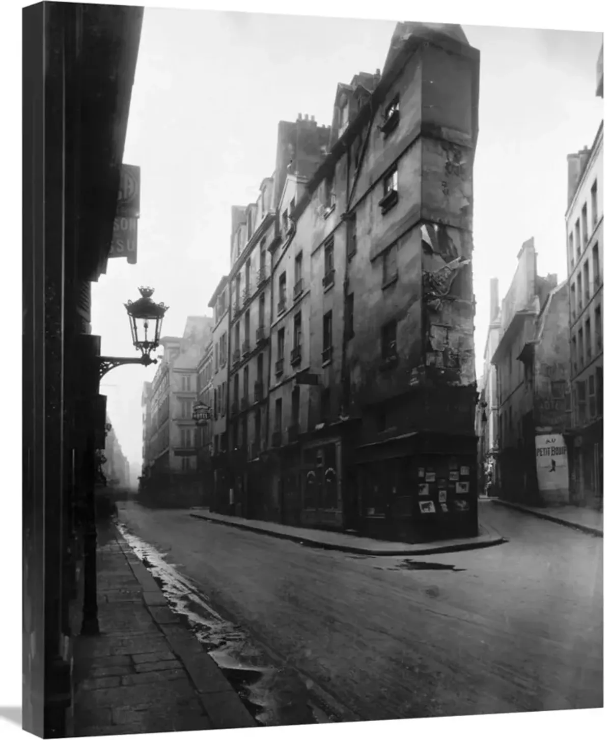 Paris, 1908 - Vieille Cour, 22 rue Quincampoix - Old Courtyard, 22 rue Quincampoix-Canvas Art-24x30