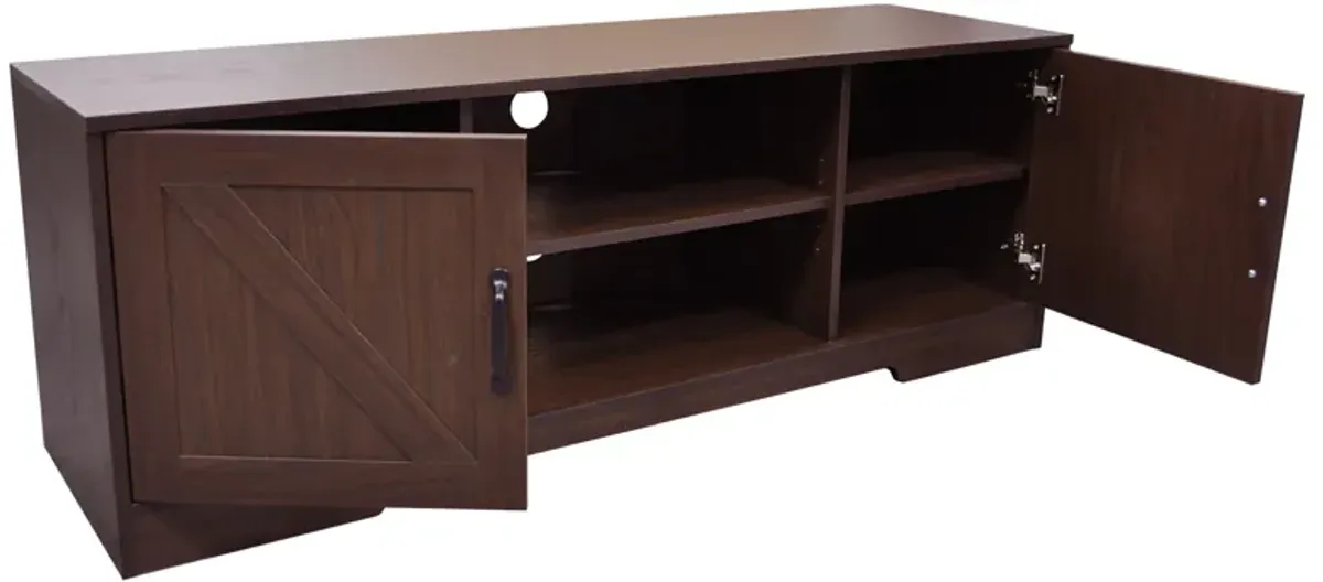 59 in. Wood TV Stand with 2 Storage Cabinets Fits TV's up to 59 in.