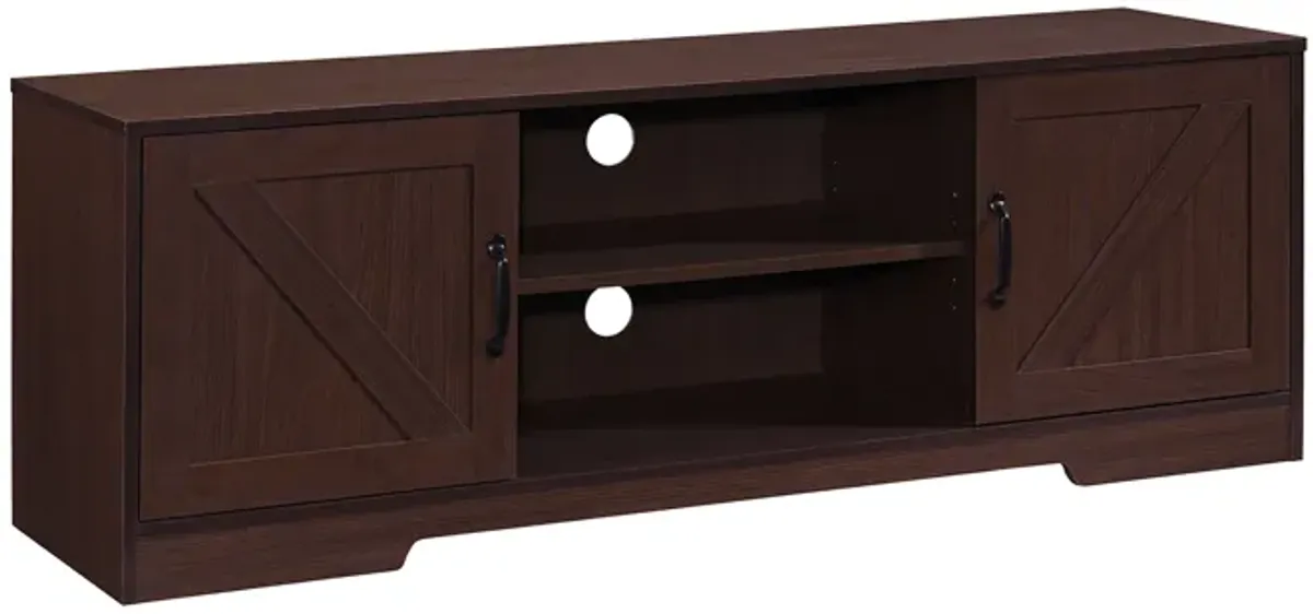 59 in. Wood TV Stand with 2 Storage Cabinets Fits TV's up to 59 in.