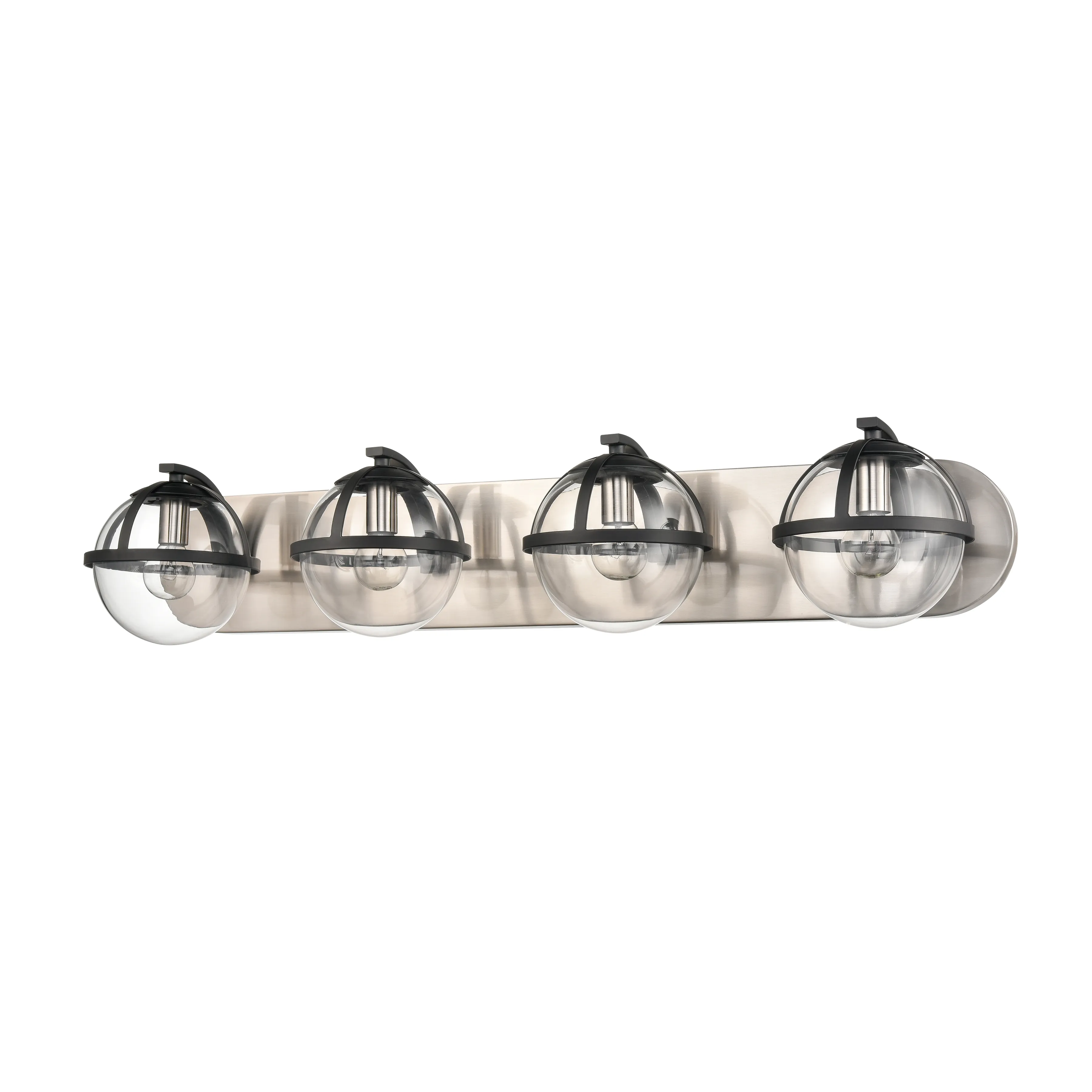 Davenay 31'' Wide 4-Light Silver Vanity Light