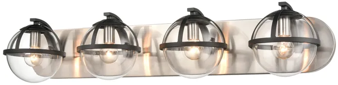 Davenay 31'' Wide 4-Light Silver Vanity Light