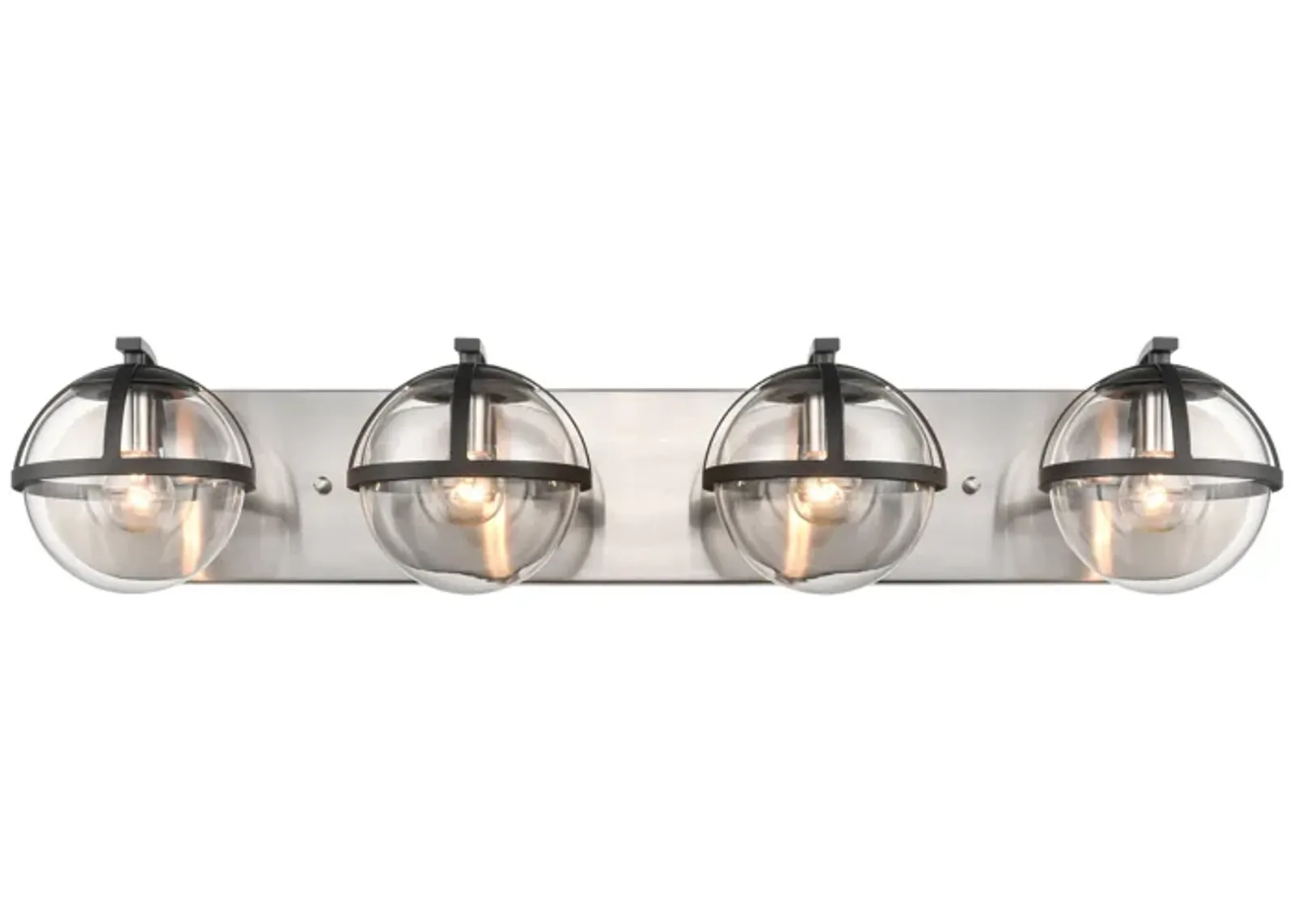 Davenay 31'' Wide 4-Light Silver Vanity Light