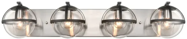 Davenay 31'' Wide 4-Light Silver Vanity Light