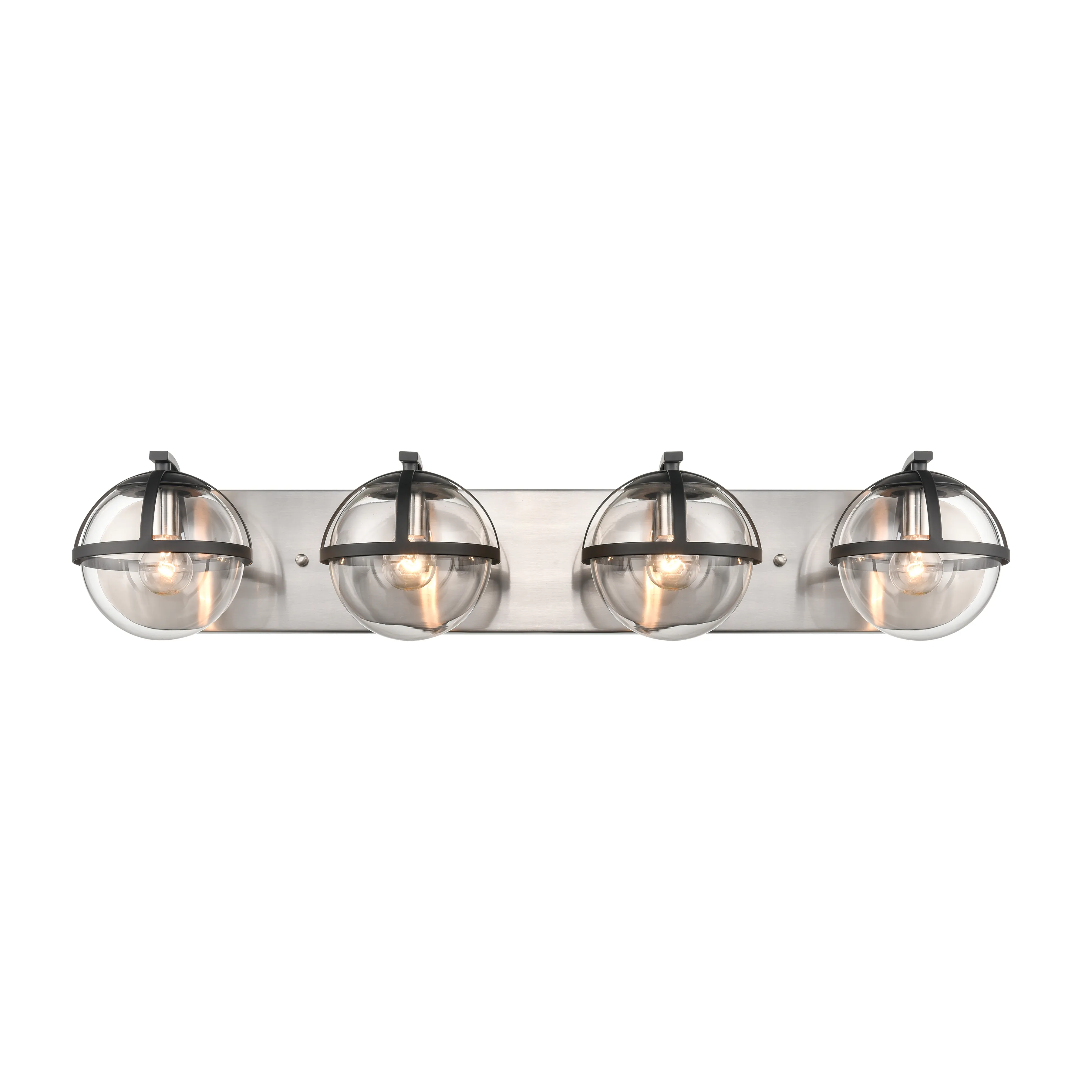 Davenay 31'' Wide 4-Light Silver Vanity Light