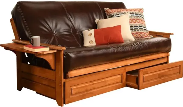 Phoenix Frame-Barbados Finish-Oregon Trail Java Mattress-Storage Drawers