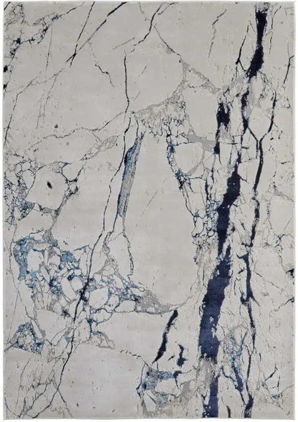 Indio 39GWF Ivory/Blue/Black 1'8" x 2'10" Rug