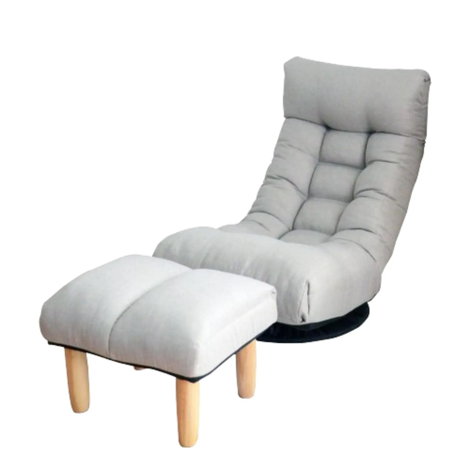 Hivvago 3 Adjustable Head Segments Single Sofa Reclining Japanese Style Leisure Accent Chair