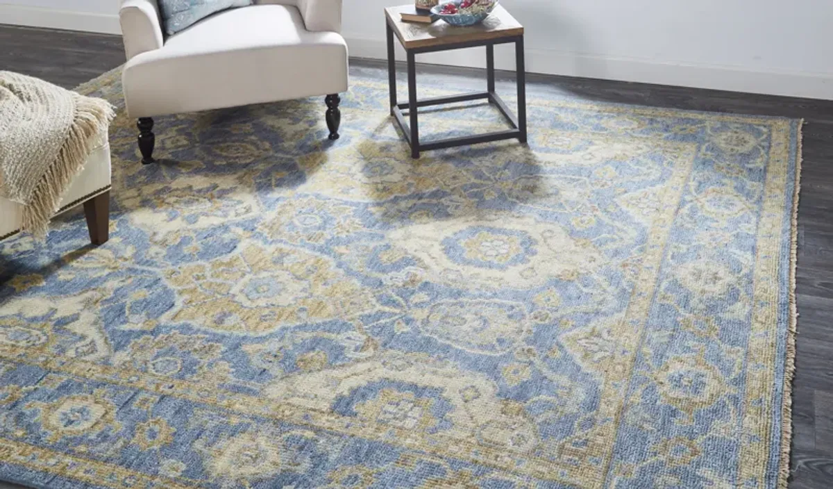 Carrington 6502F Blue/Gold/Tan 2' x 3' Rug