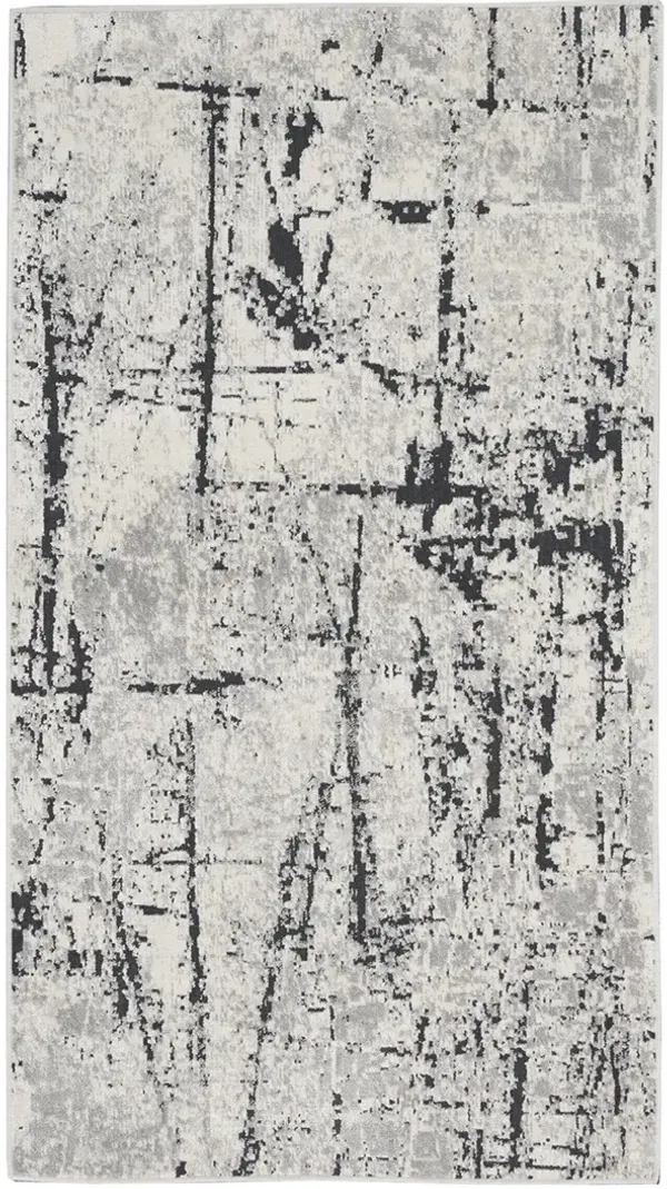CK970 Vapor CK972 Ivory/Gray 2'2" x 3'9" Rug