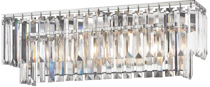 Palacial 21'' Wide 3-Light Silver Vanity Light