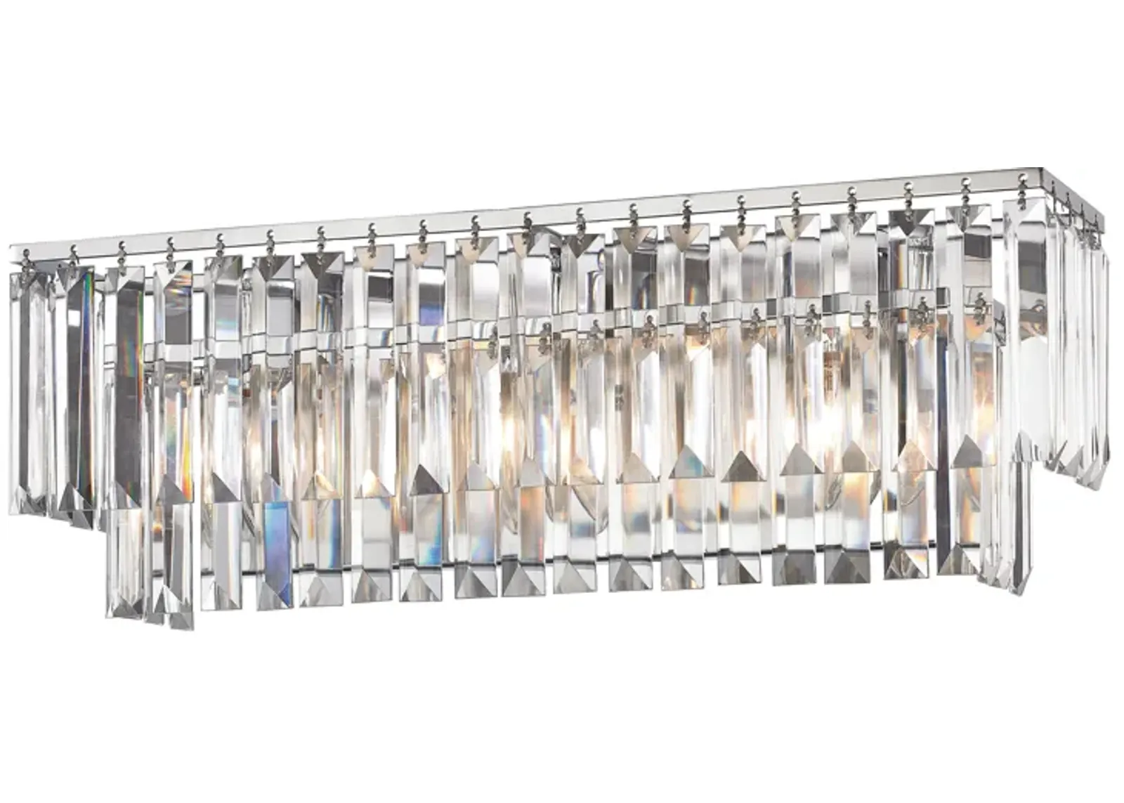 Palacial 21'' Wide 3-Light Silver Vanity Light