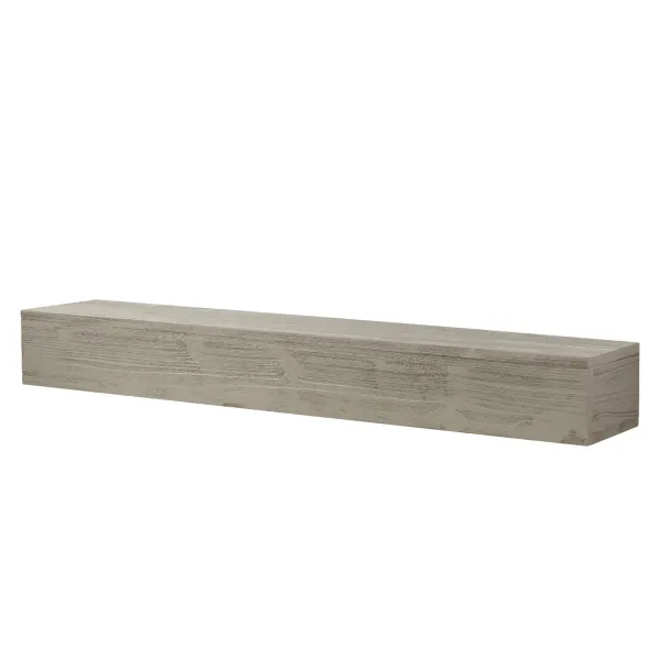 Streamdale Rustic Wood Fireplace Mantel, Floating Shelf Home Decor