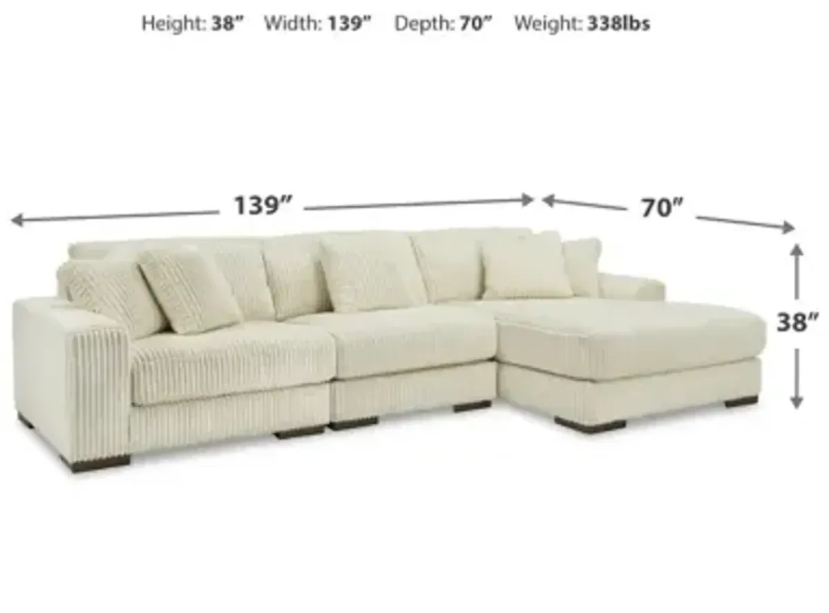 Lindyn Ivory 3pc Sectional