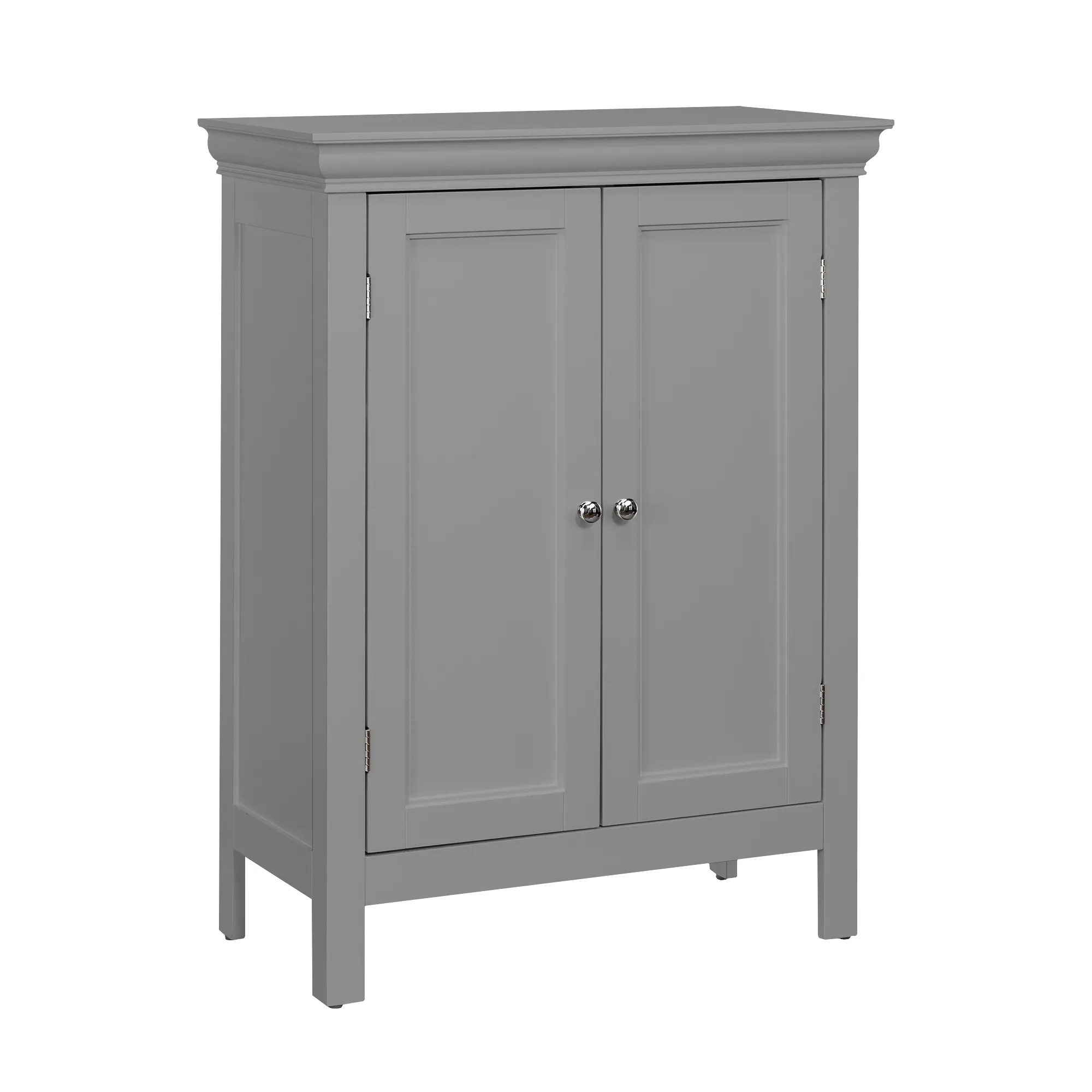 Teamson Home Stratford Contemporary Wooden Floor Storage Cabinet, Gray