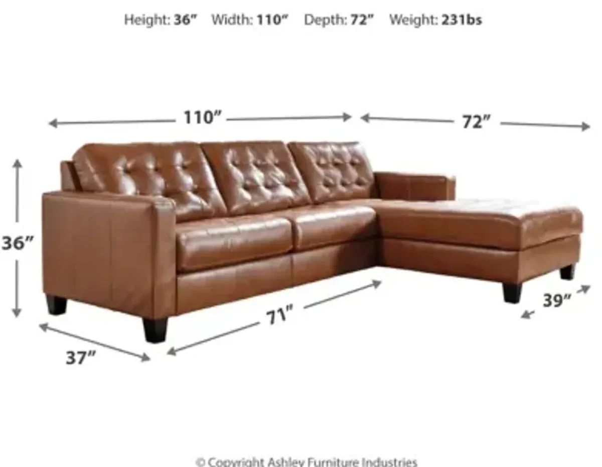 Baskove 2-Piece Sectional with Right Arm Facing Chaise